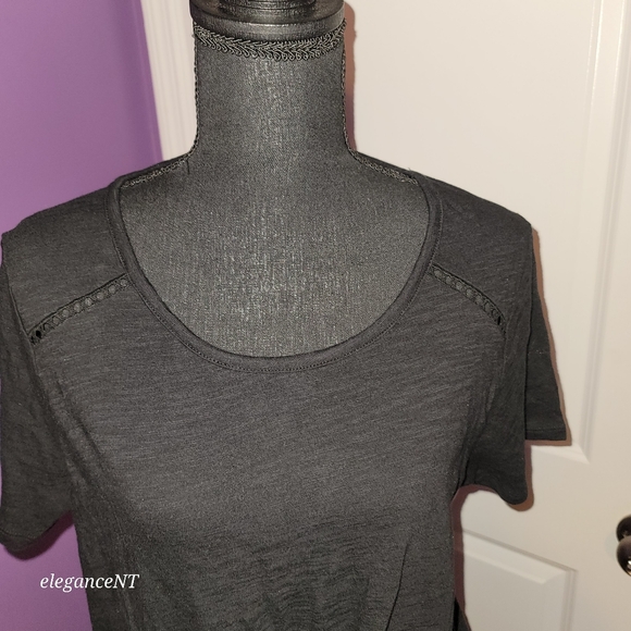 Express Black Front Knot s/s Shirt Sz: XL NWT - Picture 4 of 9